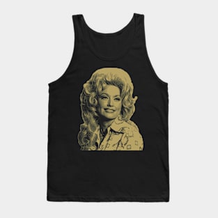 Retro Style Dolly Parton Tank Top